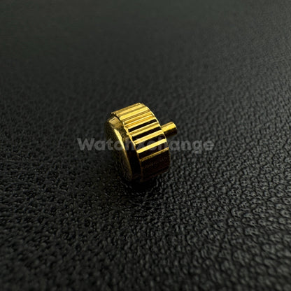 Gold Long Tube Replacement Watch Crown 2mm 2.5mm Hole Diameter 3mm - 8mm Head