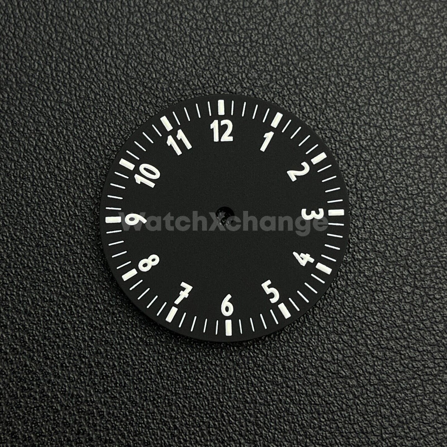 28.5mm Black & White Watch Dial for NH35/NH36/4R Movements