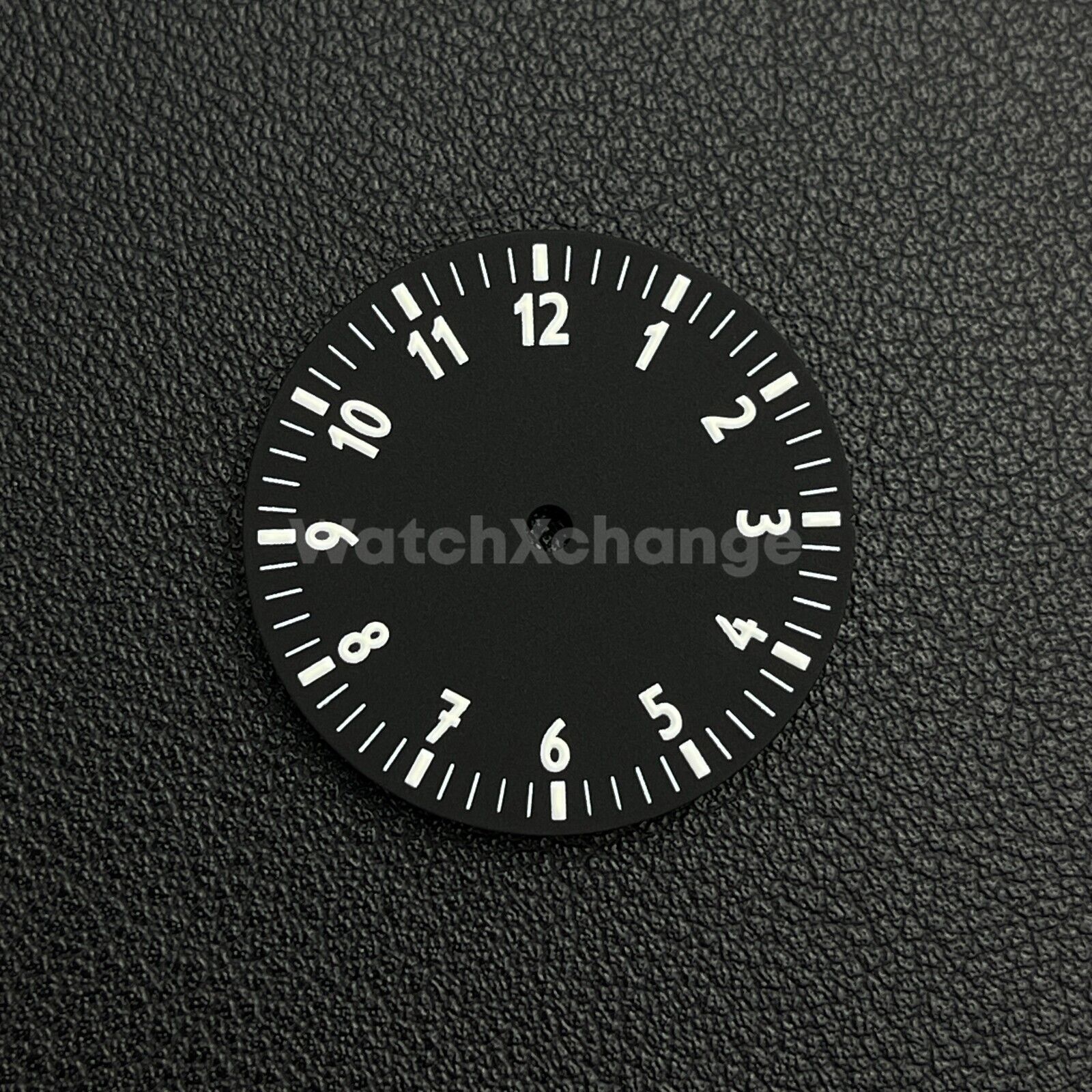 28.5mm Black & White Watch Dial for NH35/NH36/4R Movements