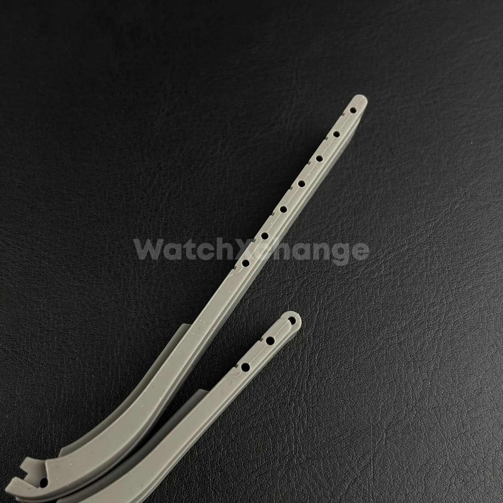 Grey 21mm 22mm Curved-end Rubber Strap for Rolex DAYTONA SUBMARINER Yacht-Master