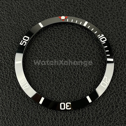 34mm Black & White Ceramic SUB Bezel Insert For Seiko Rolex Tudor Divers Watch
