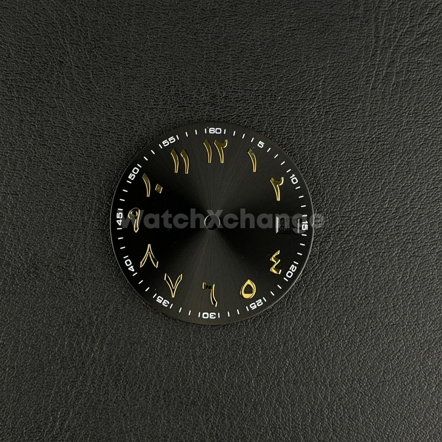 28.5mm Black Gold Arabic Watch Dial NH35 NH36 Movement Professional