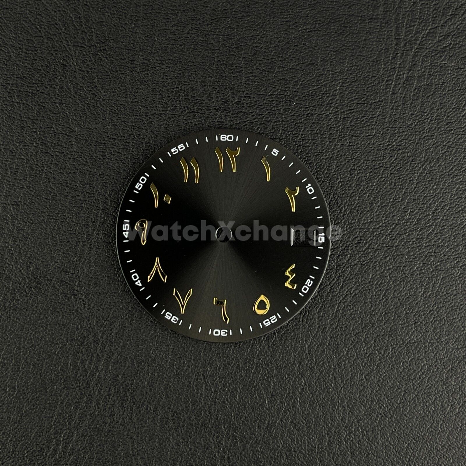 28.5mm Black Gold Arabic Watch Dial NH35 NH36 Movement Professional