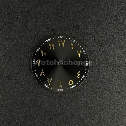 28.5mm Black Gold Arabic Watch Dial NH35 NH36 Movement Professional