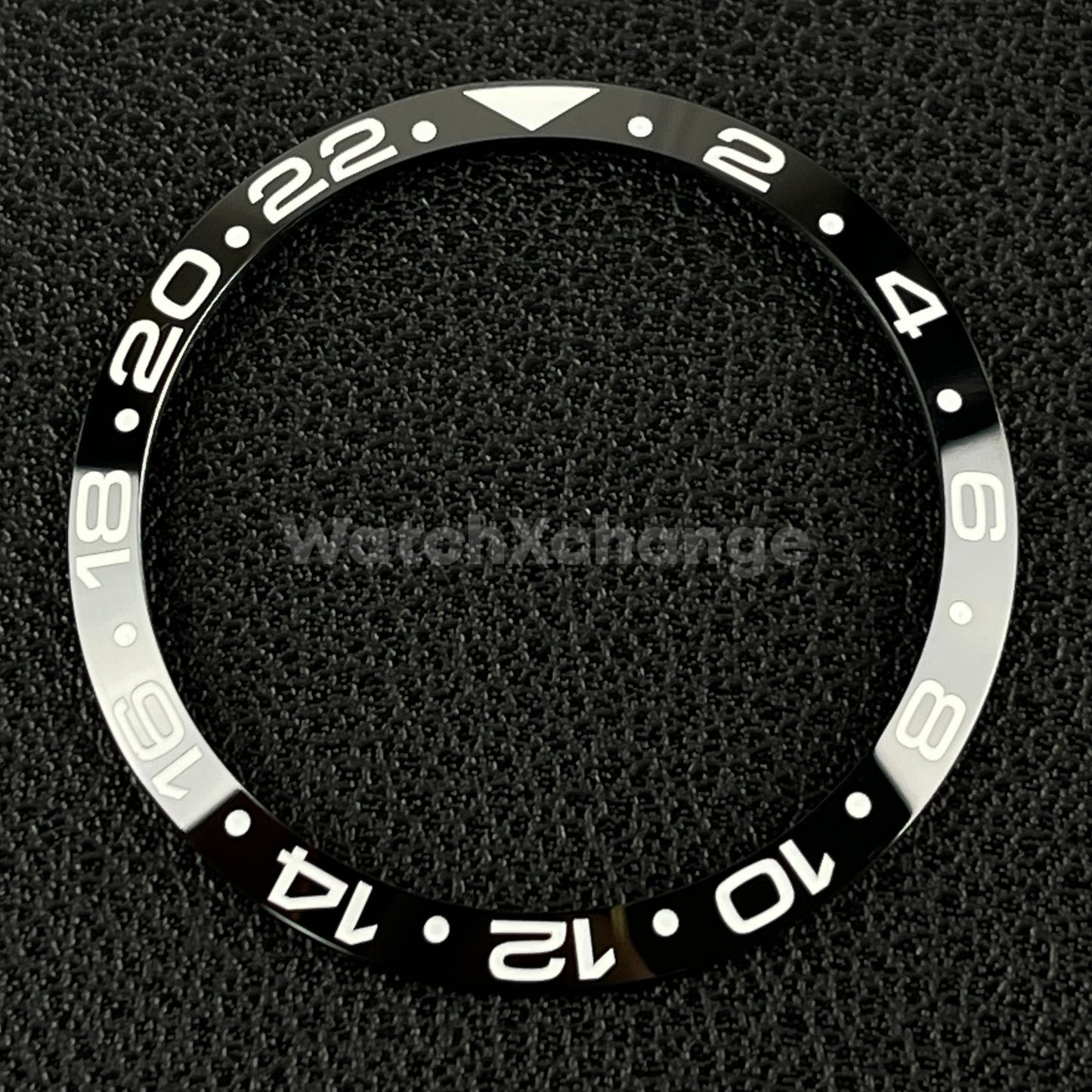 34mm Black & White Ceramic GMT Bezel Insert For Seiko Rolex Tudor Divers Watch