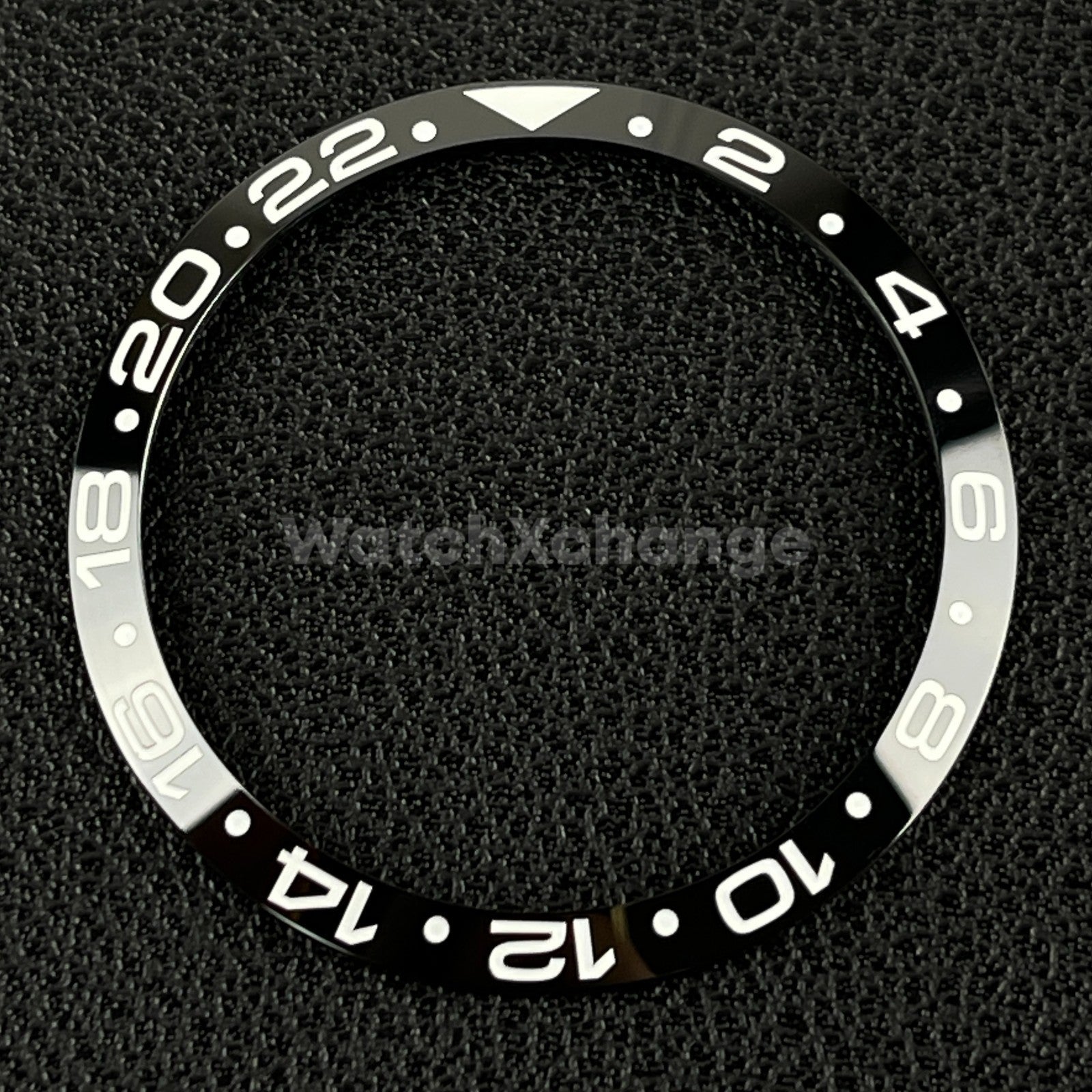 34mm Black & White Ceramic GMT Bezel Insert For Seiko Rolex Tudor Divers Watch