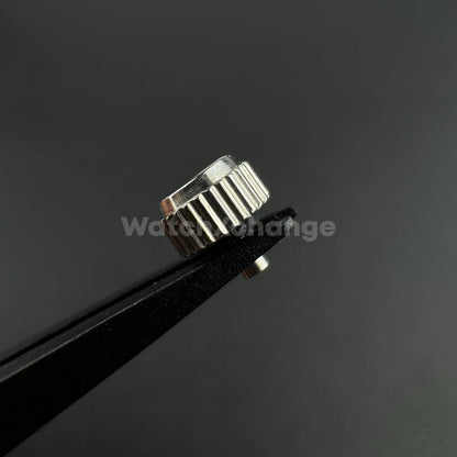 Silver Long Tube Replacement Watch Crown 2mm 2.5mm Hole Diameter 3mm - 8mm Head