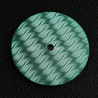 28.5mm Turquoise Wavy Texture Watch Dial Face for SEIKO NH35 NH36 Movements