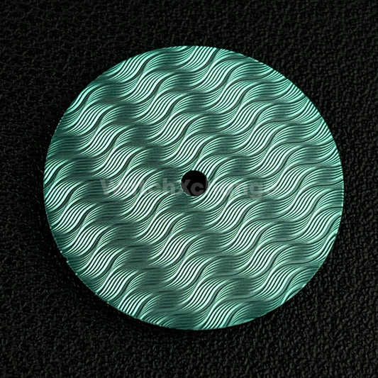 28.5mm Turquoise Wavy Texture Watch Dial Face for SEIKO NH35 NH36 Movements
