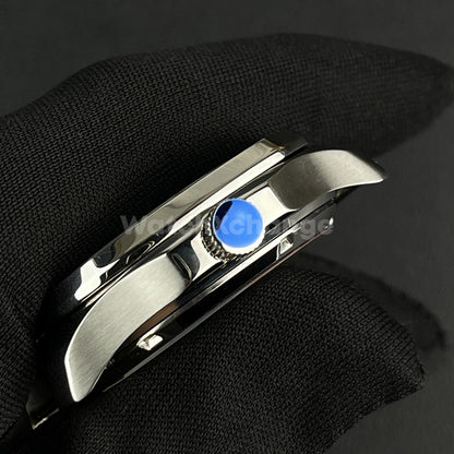 40mm Silver Stainless Steel Watch Case For Japanese NH35 NH36 NH38