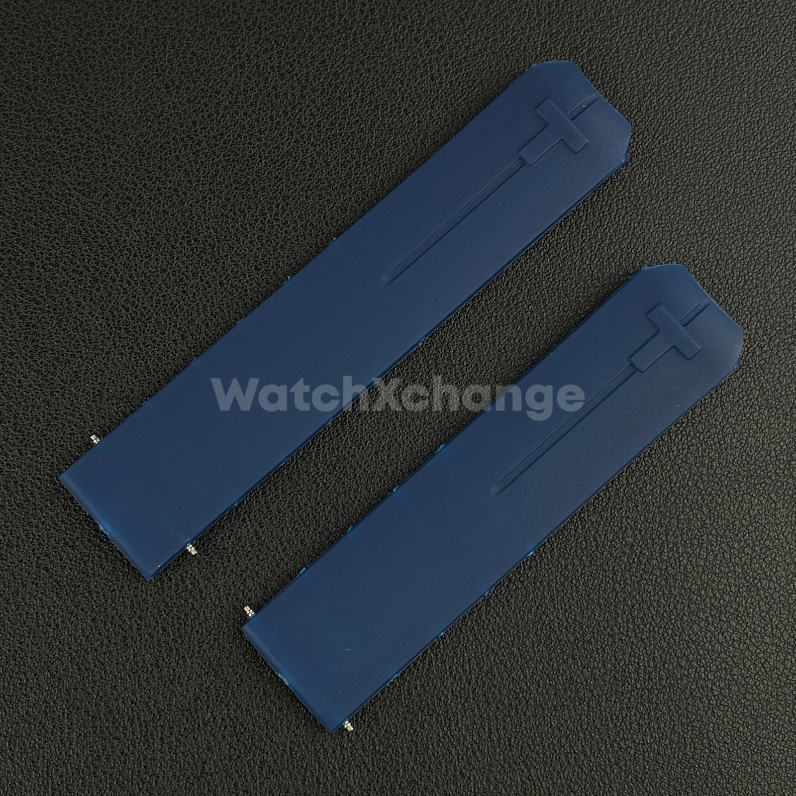 For T-TOUCH Watch TISSOT 20mm / 21mm Rubber Z353 Strap Band Clasp Buckle Blue