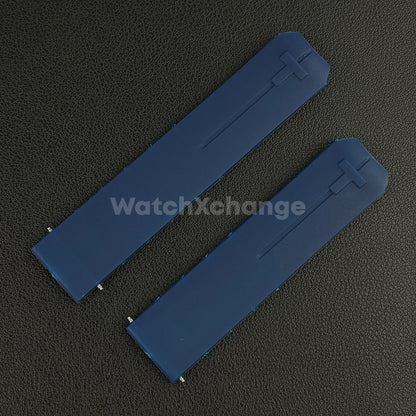 For T-TOUCH Watch TISSOT 20mm / 21mm Rubber Z353 Strap Band Clasp Buckle Blue