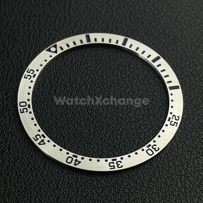 Silver 38mm Flat Aluminium Bezel Insert For Diver Watch Seiko Mod SKX SRPD