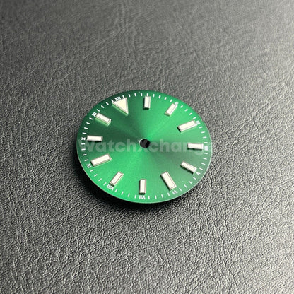 28.5MM Green Watch Dial Luminous Watch Accessory for NH35/ETA2836/8215 Movement