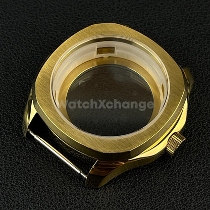 40mm Gold Stainless Steel Watch Case For Japanese NH35 NH36 NH38