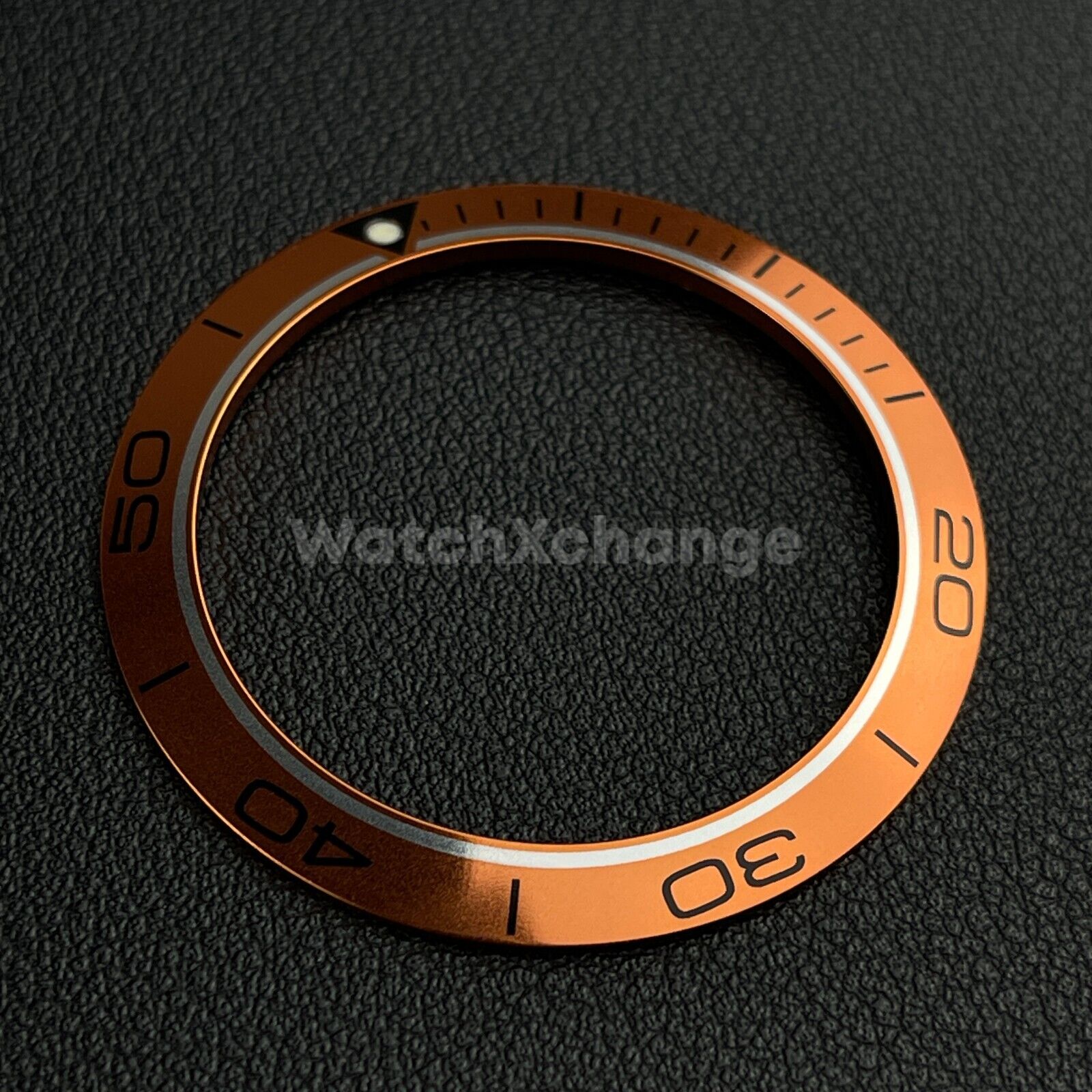 Orange & Black Aluminium Bezel Insert 41.5mm for Rolex Seiko SKX SRPD Omega
