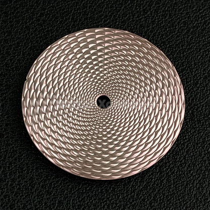 28.5mm Rose Gold Pinecone Texture Watch Dial Face for SEIKO NH35 NH36 Movements