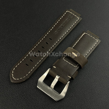Brown Frosted Leather Watch Strap for Timex Tidal Compass T2N72 T2N720 14mm 16mm