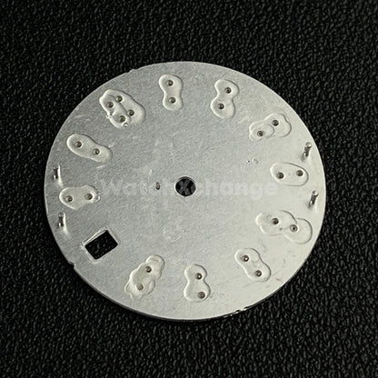 28.5mm White Grid Pattern Texture Watch Dial for SEIKO NH35 NH36 Movement