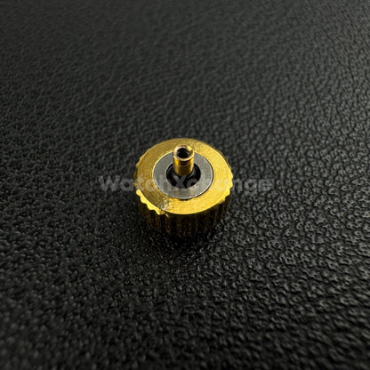 Gold Long Tube Replacement Watch Crown 2mm 2.5mm Hole Diameter 3mm - 8mm Head