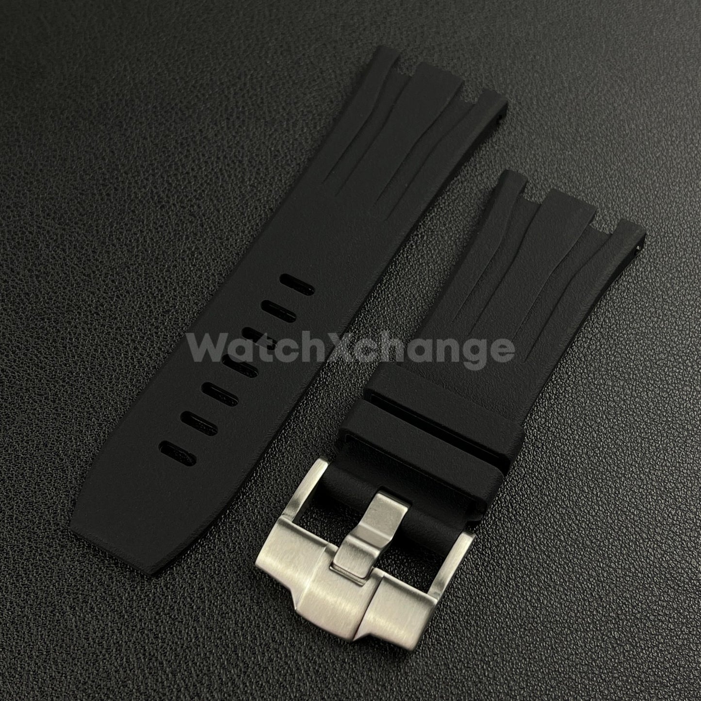 For Audemars Piguet Royal Oak Offshore 44mm Case 30mm Black Rubber Watch Strap