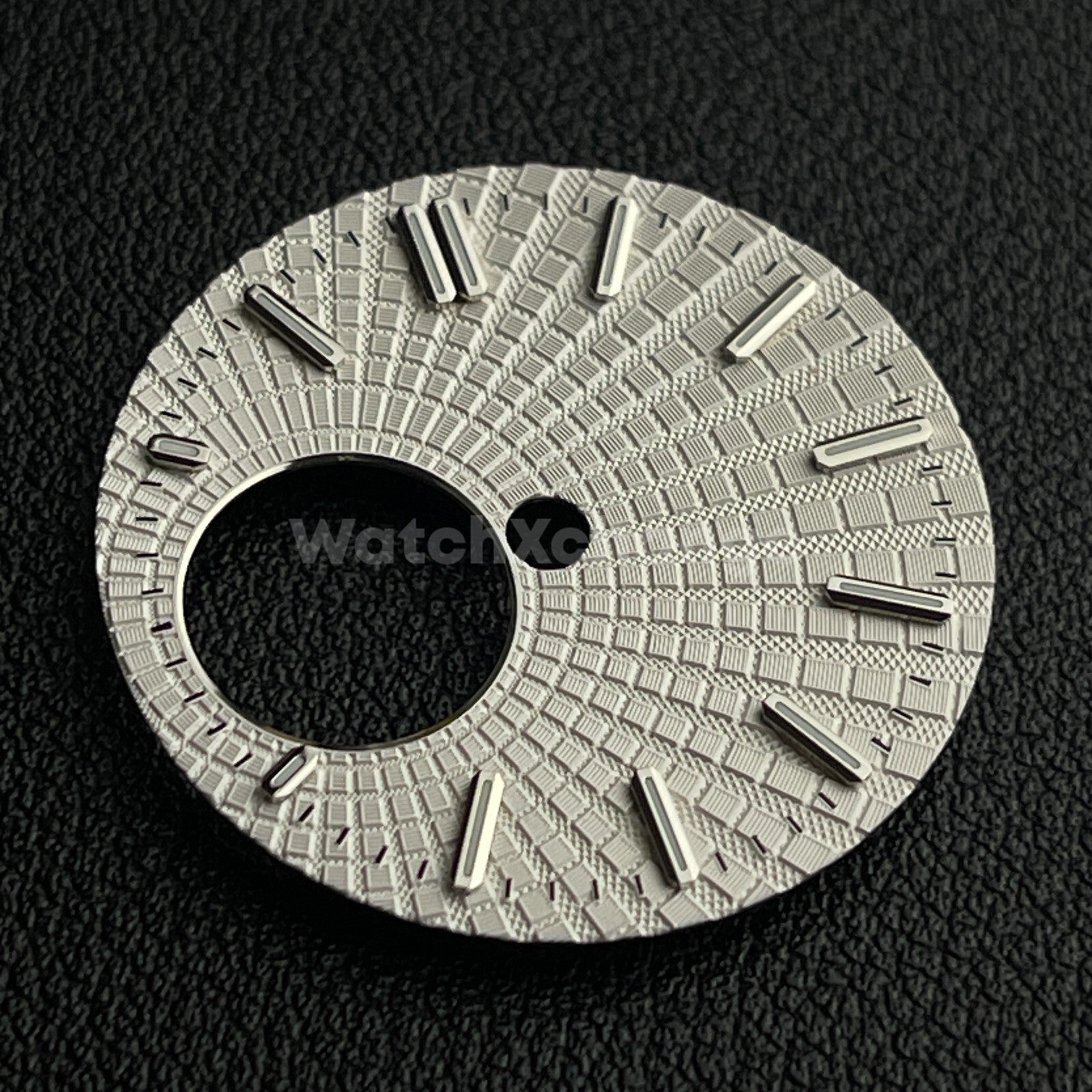 28.5mm White Watch Dial Face Green Luminous For Seiko NH38 Movement