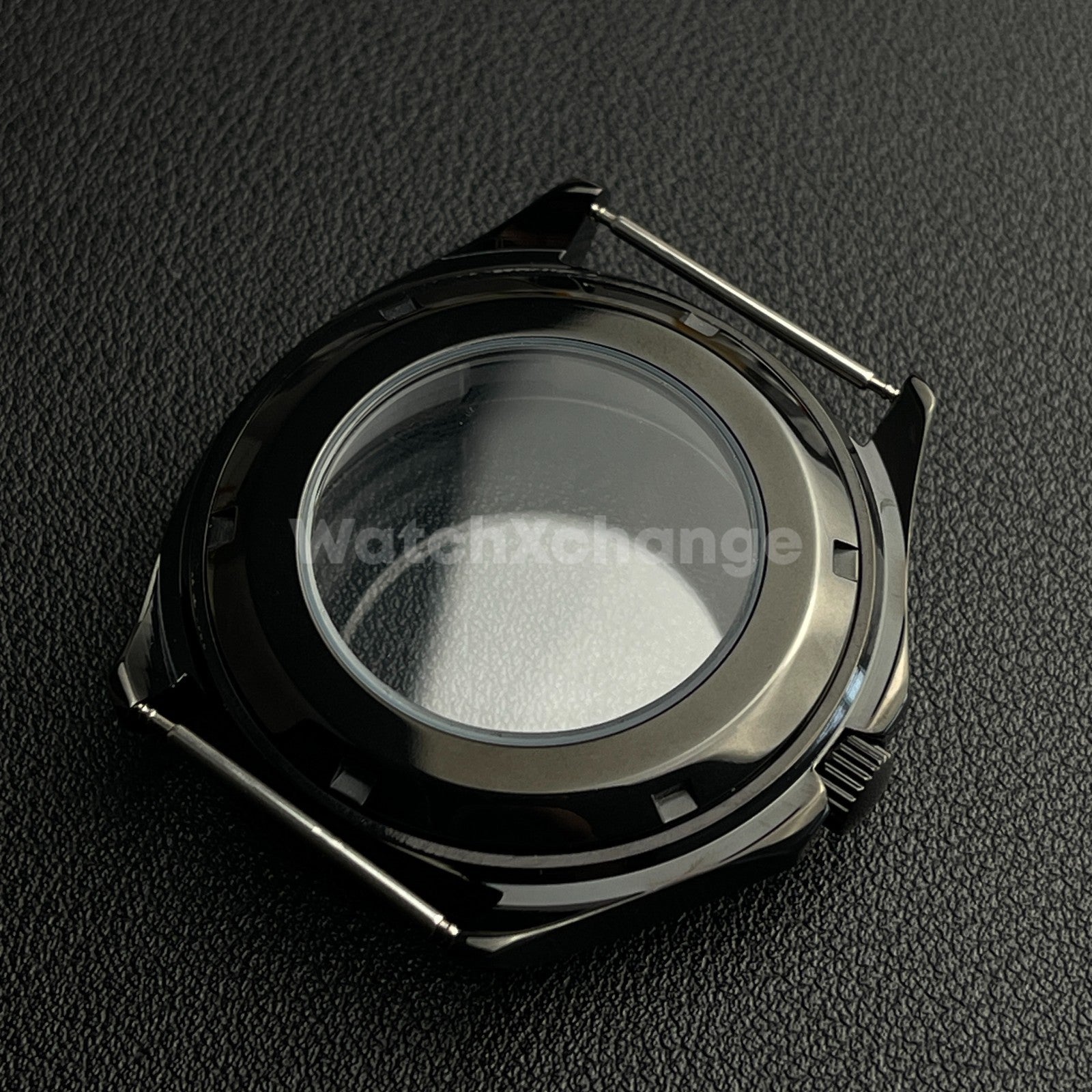 40mm Black Stainless Steel Watch Case For Japanese NH35 NH36 NH38