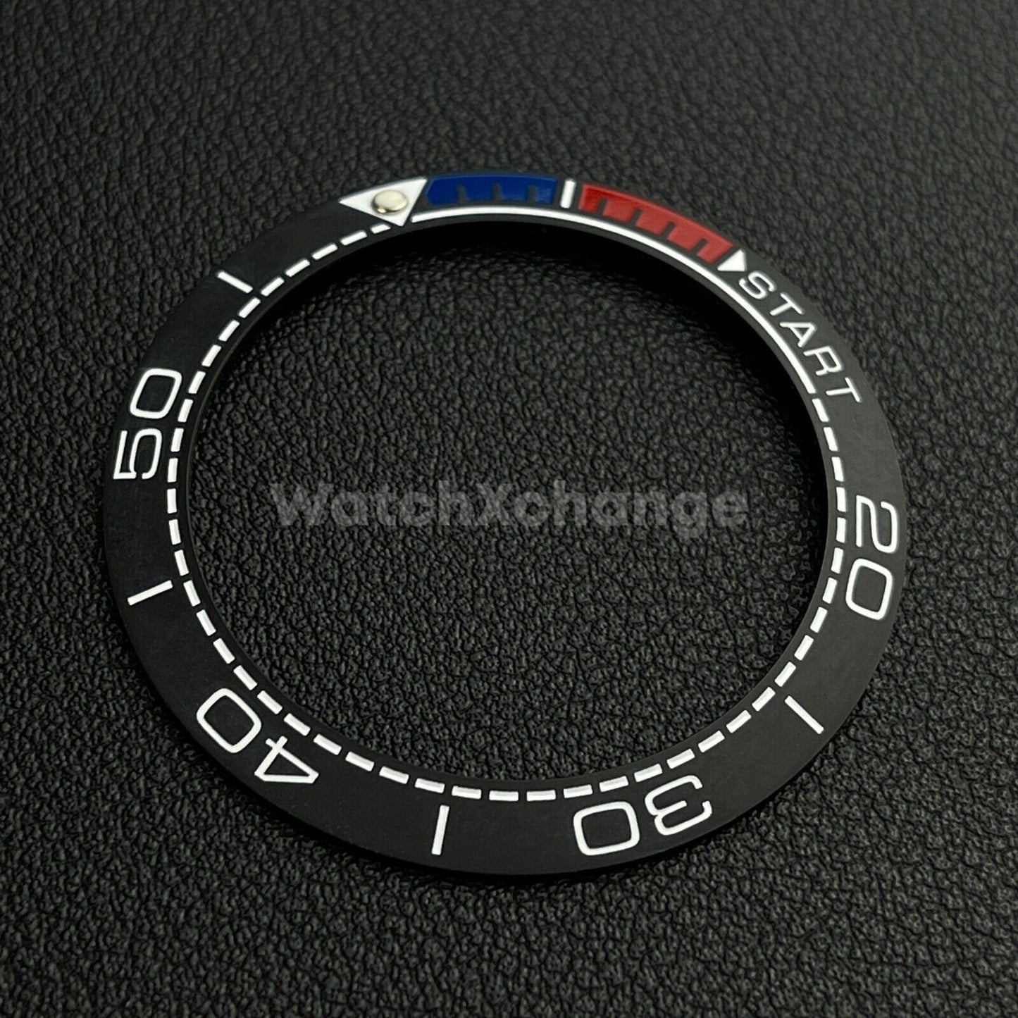 Grey & Red Blue Ceramic Bezel Insert 41.5mm for Rolex Seiko SKX SRPD Omega