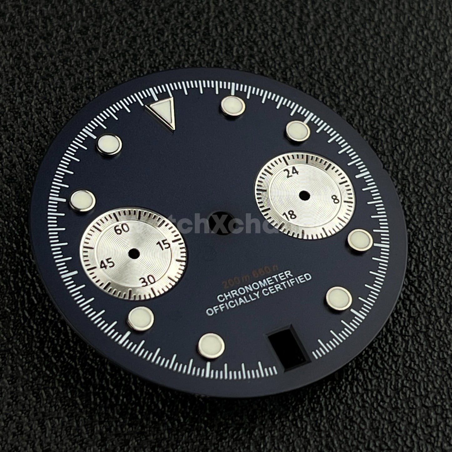Dark Blue 30mm Watch Dial Face Accessory for VK64 Quartz Movement