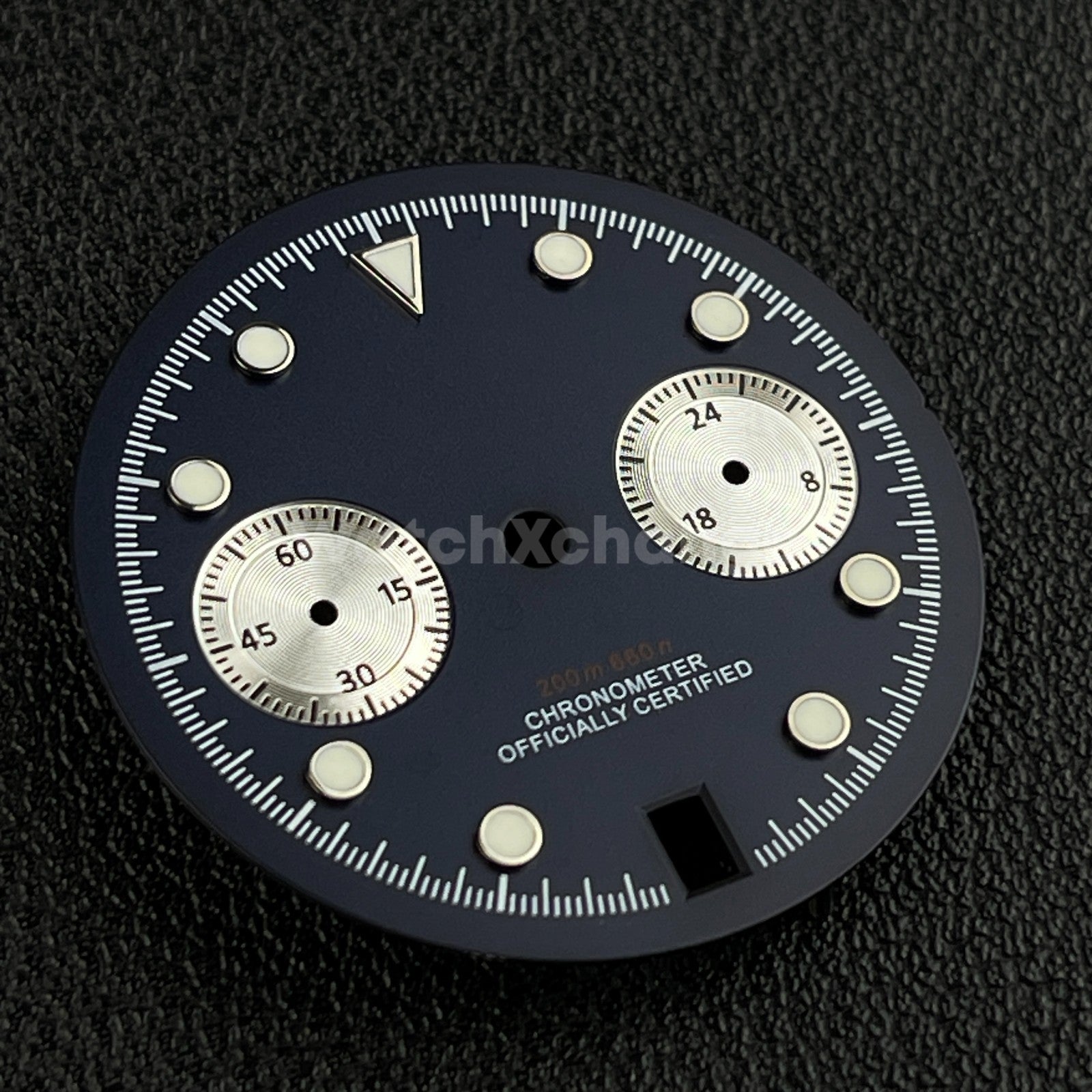 Dark Blue 30mm Watch Dial Face Accessory for VK64 Quartz Movement