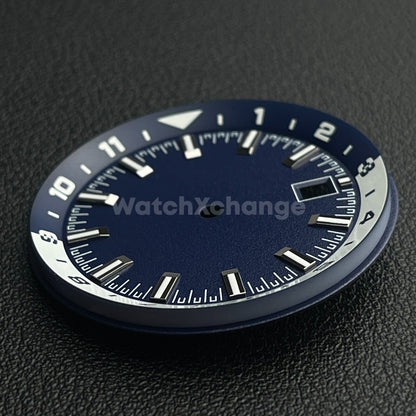 36.5mm Blue & White Watch Dial for SEIKO NH35 NH35A Watch Movement