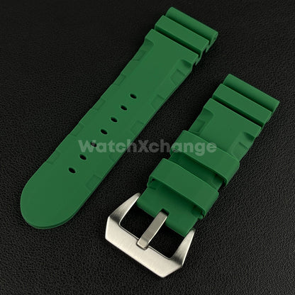 Waterproof Silicone Rubber Watch Strap Band For Panerai PAM 22mm 24mm 26mm