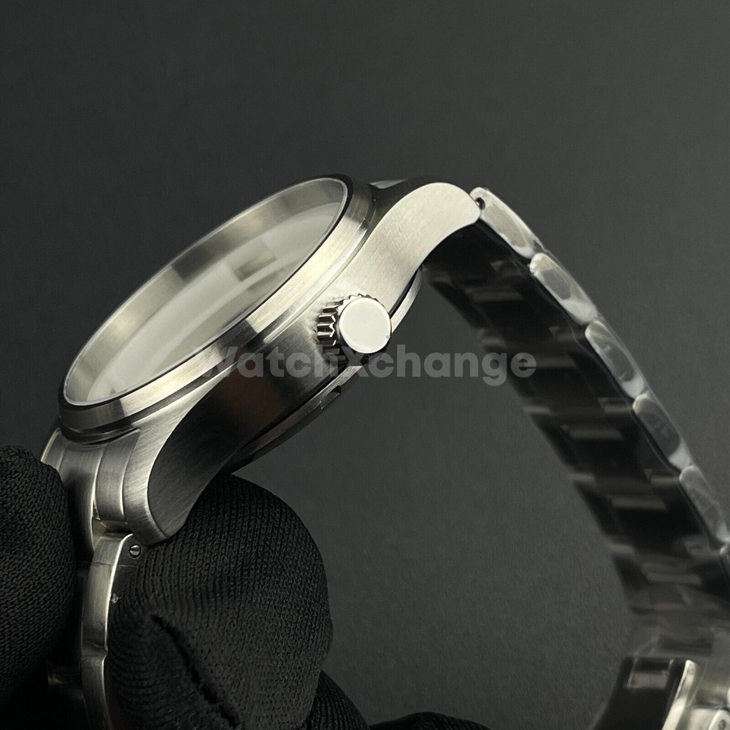 39mm Pilot Stainless Steel Sapphire Glass Mens Watch Case Fits NH34/NH35/NH36