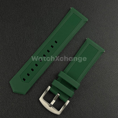 Green Silicone Watch Strap For TAG HEUER F1 Rubber 18 20mm 22mm 24mm Wrist Band
