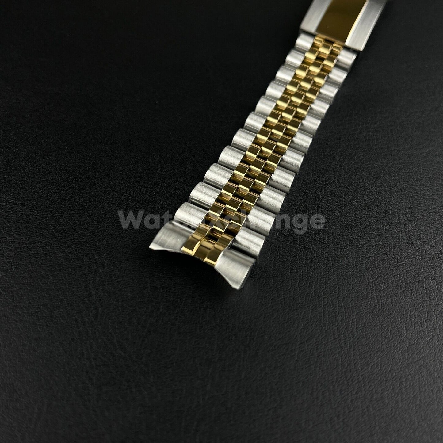 20mm Silver & Gold Jubilee Watchband Bracelet Oyster Deployment Clasp For Rolex