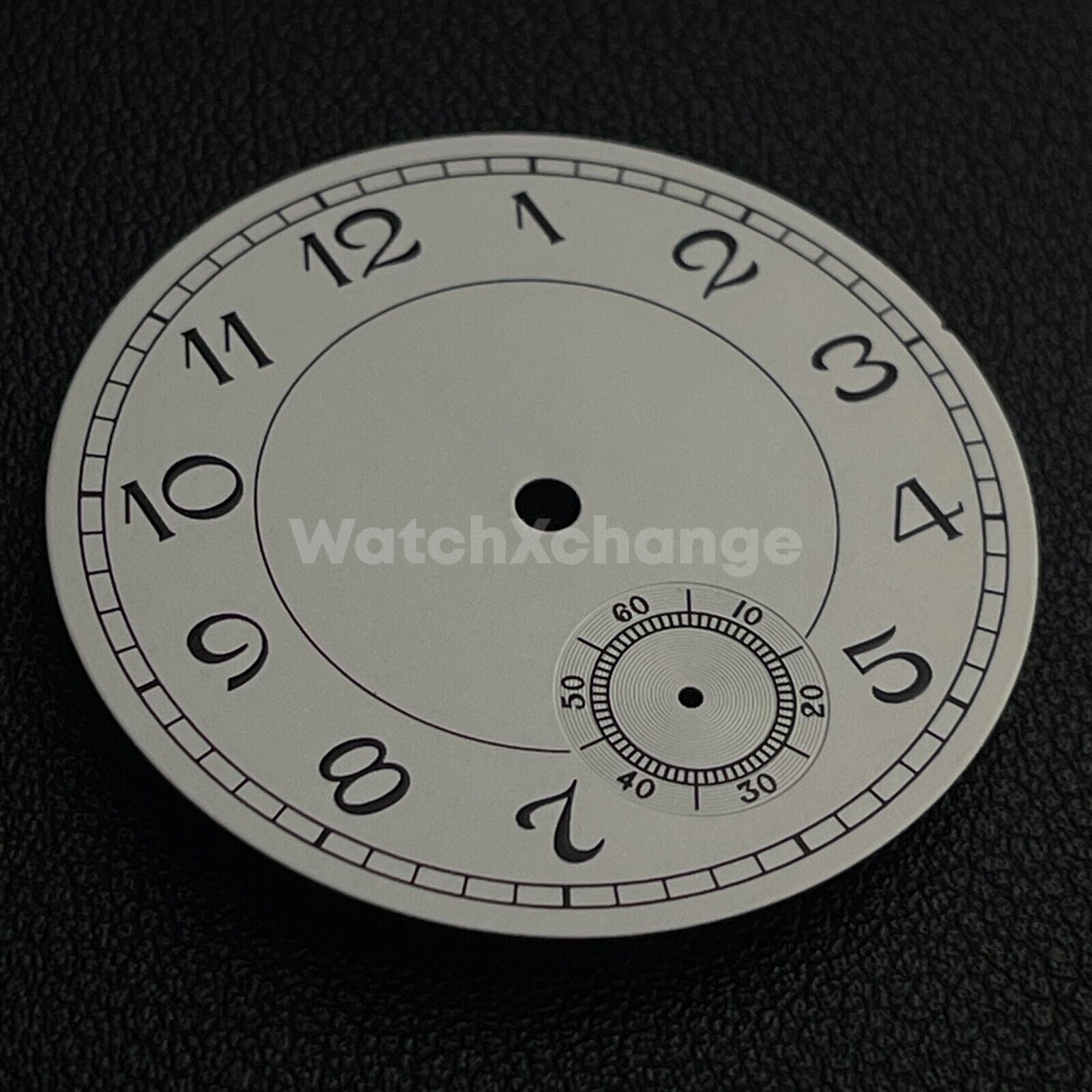 38.9mm White Watch Dial For ETA 6498 Seagull ST36 Movement Part