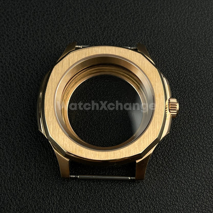 DEFECTIVE 42mm Rose Gold Stainless Steel Watch Case For NH35 NH36