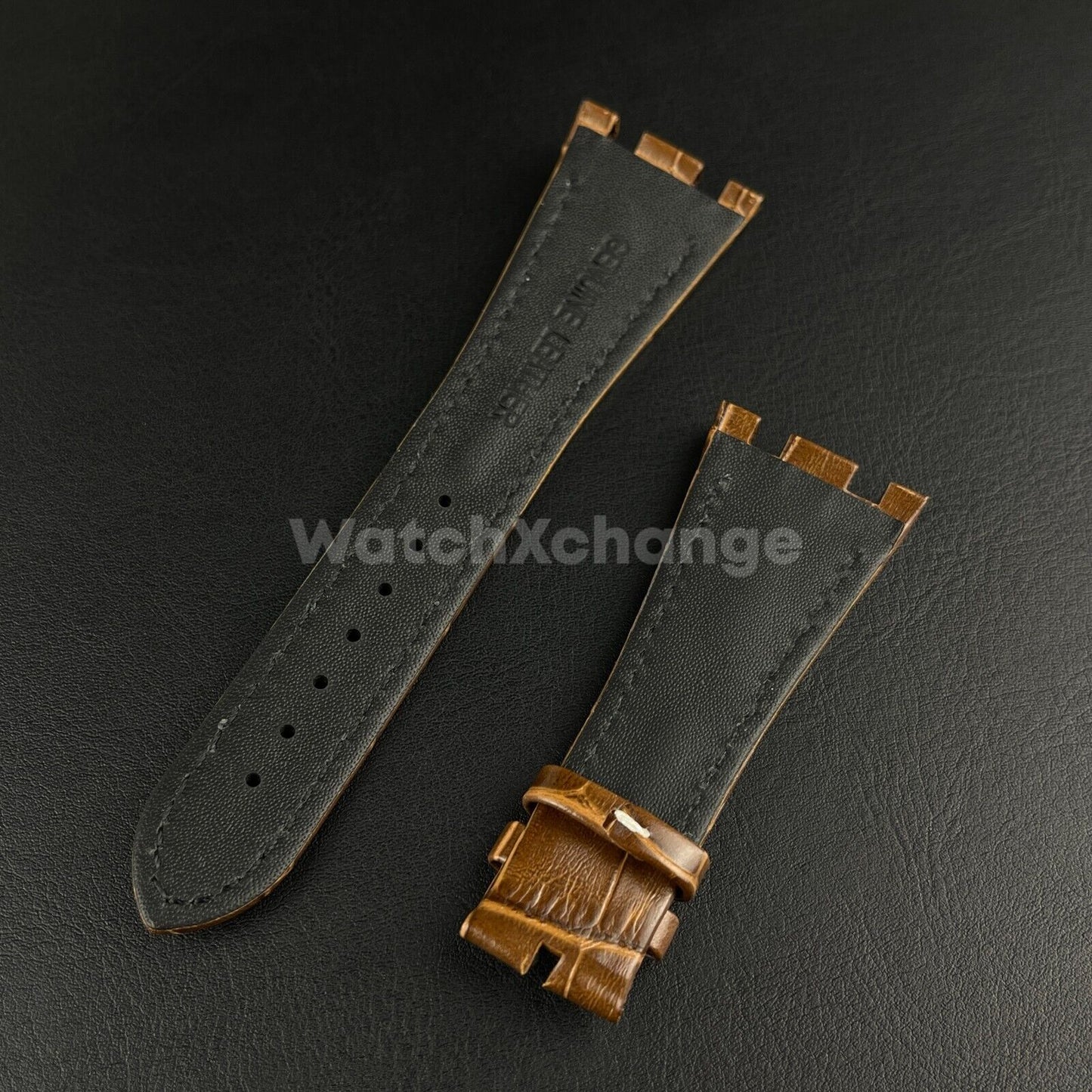 Brown High Quality Genuine Leather Watch band Strap 28mm for AP ROYAL OAK