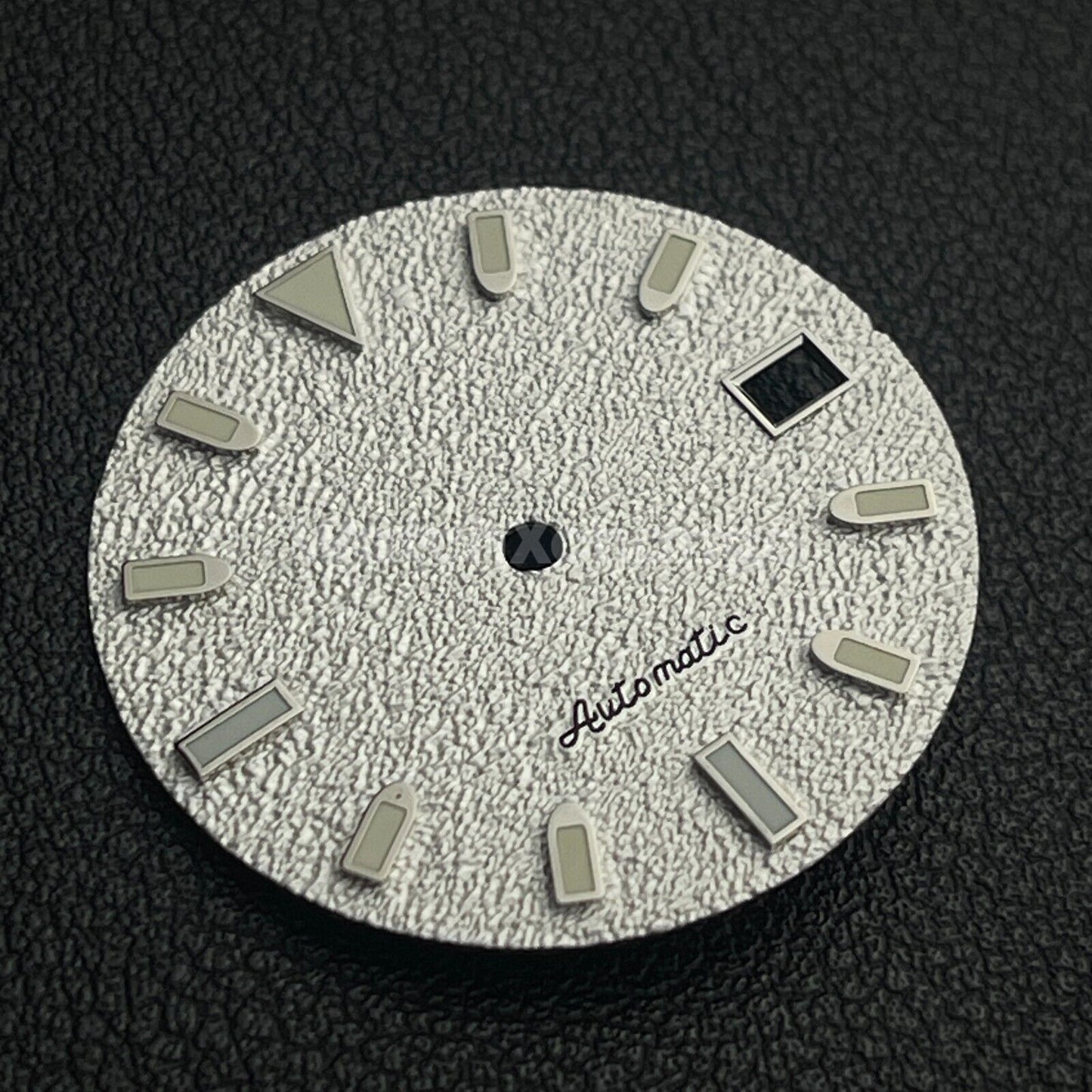 29mm White Watch Dial w/Green Luminous Replacement for NH35 4R35 Movement