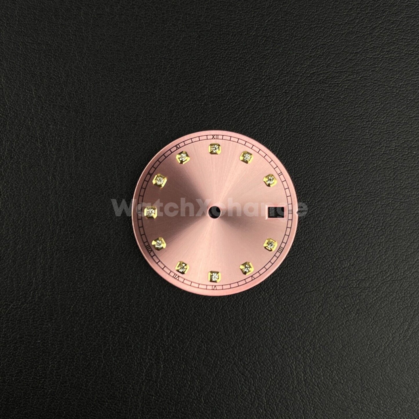 28.5mm Pink Diamond Watch Dial for SEIKO NH35 NH36 Movement