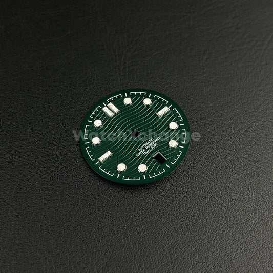 31.7mm Green Watch Dial for SEIKO NH35 NH36 Watch Movement Parts