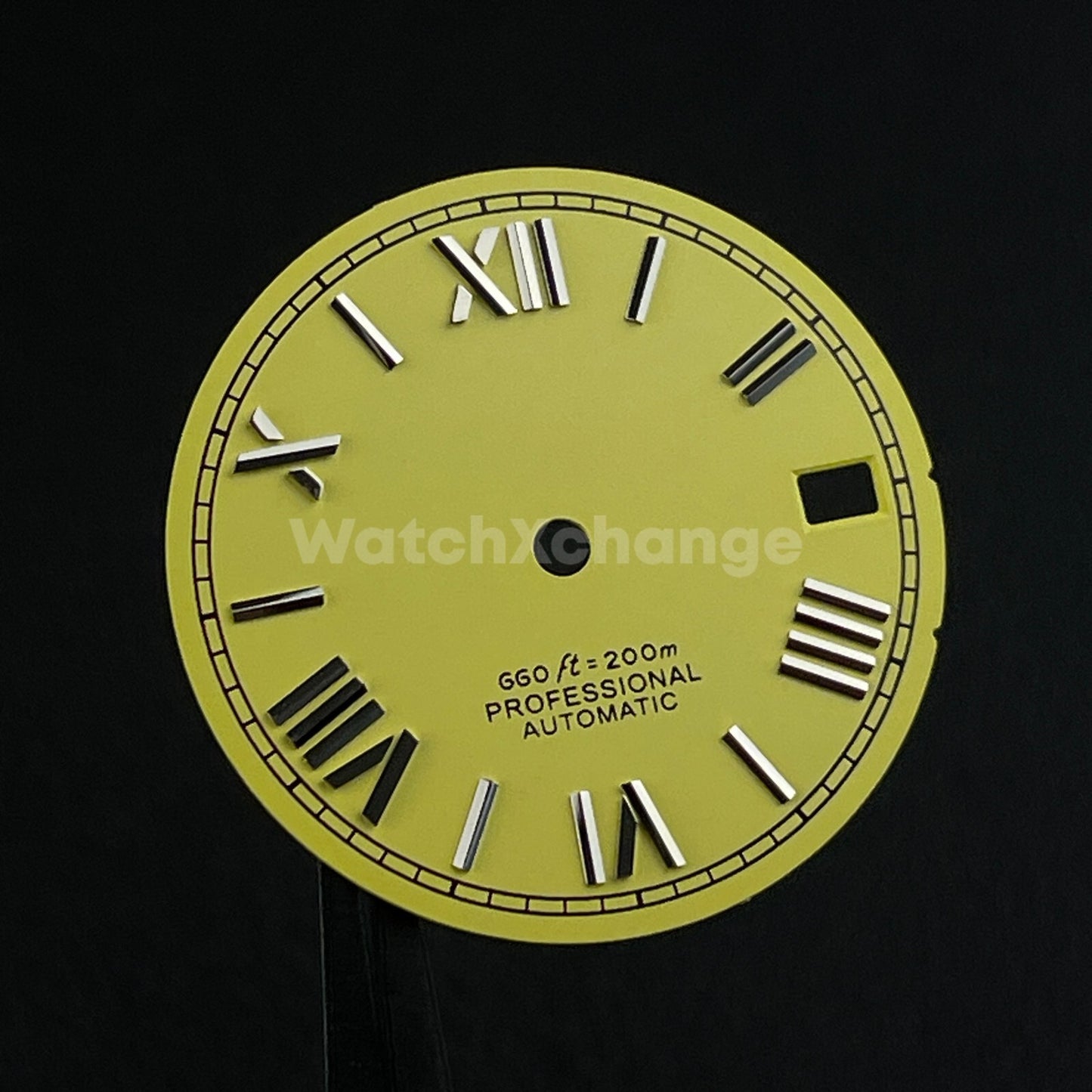 28.5mm Yellow Roman Numeral Watch Dial for SEIKO NH35 4R35 Movements