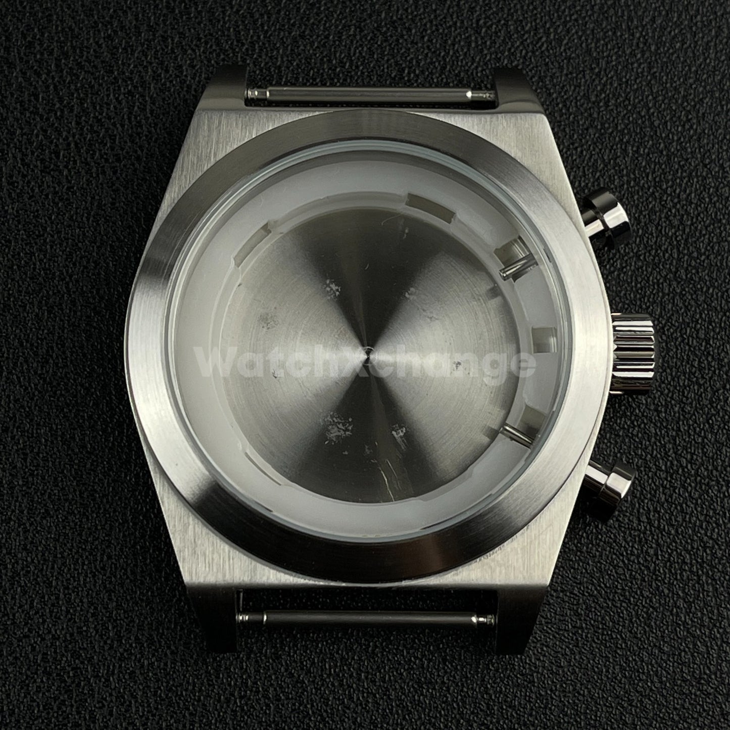 46mm Stainless Steel Silver Dive Watch Case For Miyota OS00 Movement