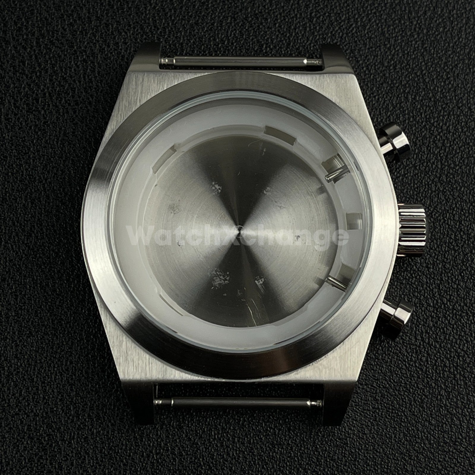 46mm Stainless Steel Silver Dive Watch Case For Miyota OS00 Movement