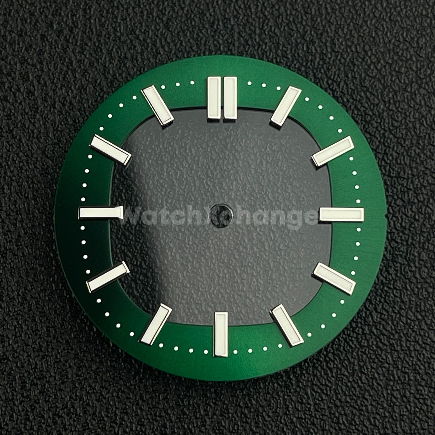 Green 30.4mm Hollow Dial Face Fit For NH70 Movement Watch Part