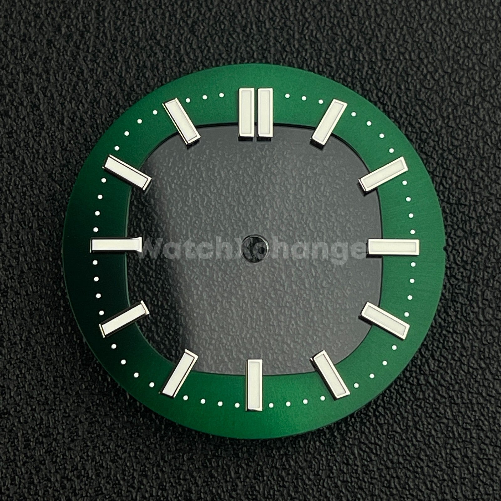 Green 30.4mm Hollow Dial Face Fit For NH70 Movement Watch Part