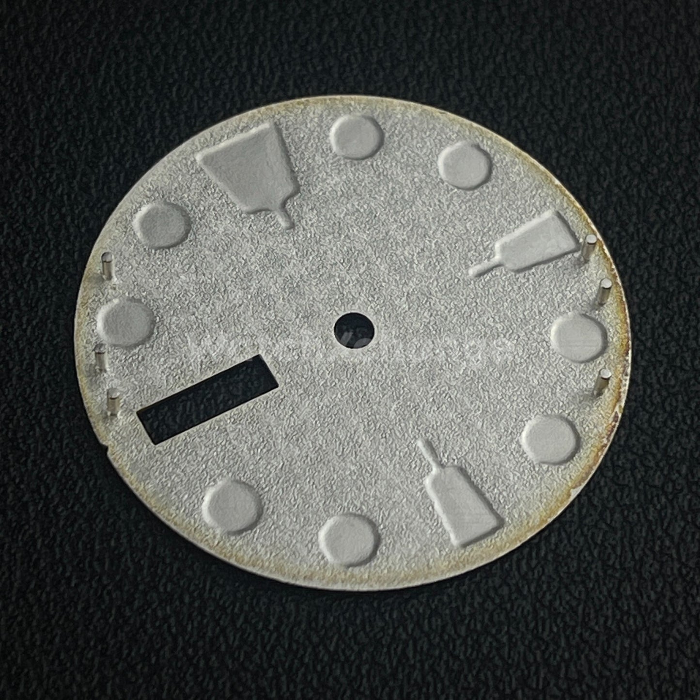 28.5mm Dark Green Stucco Texture Watch Dial Face for SEIKO NH36 Movement