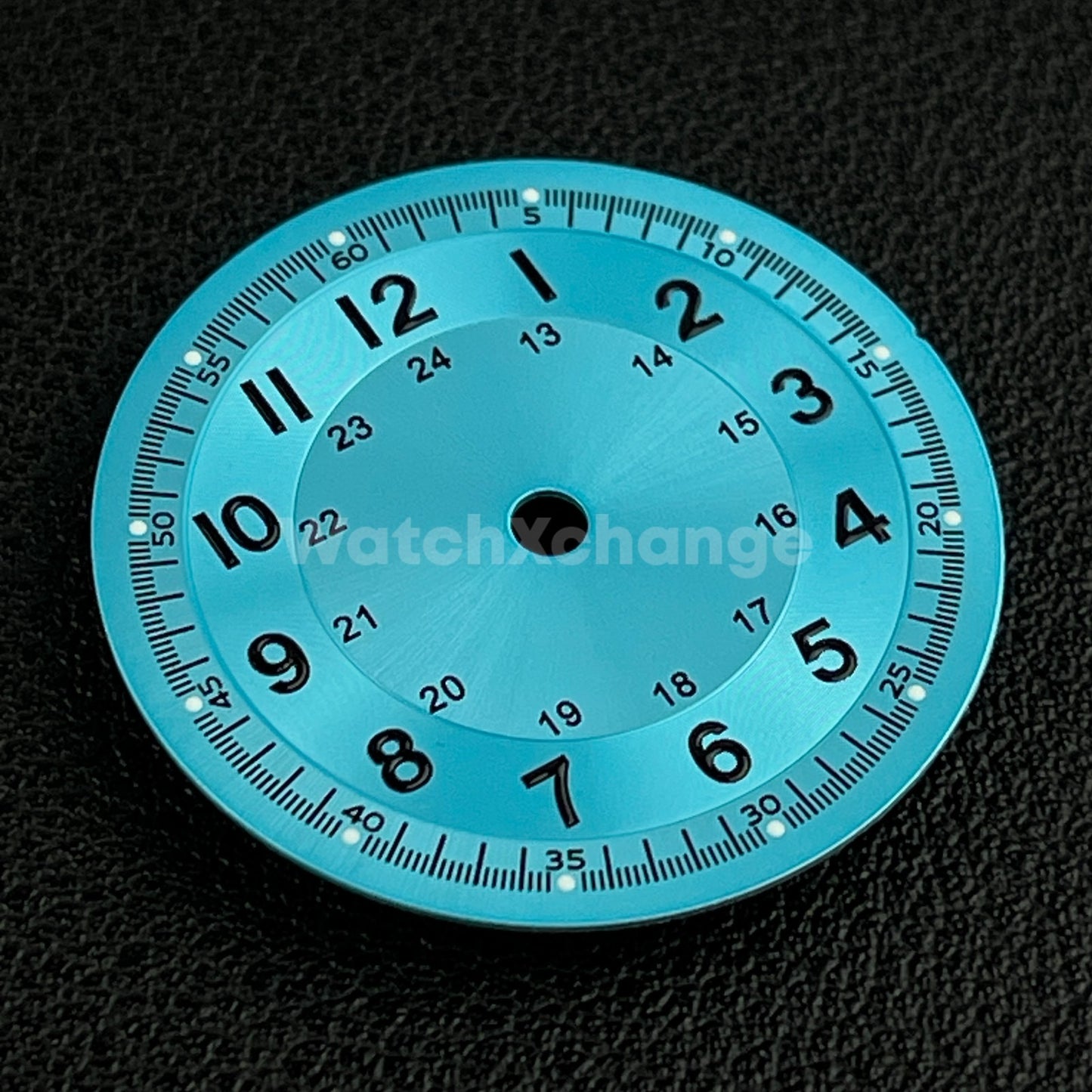 29mm Light Blue Watch Dial Replacement for NH35 Watch Movement Parts