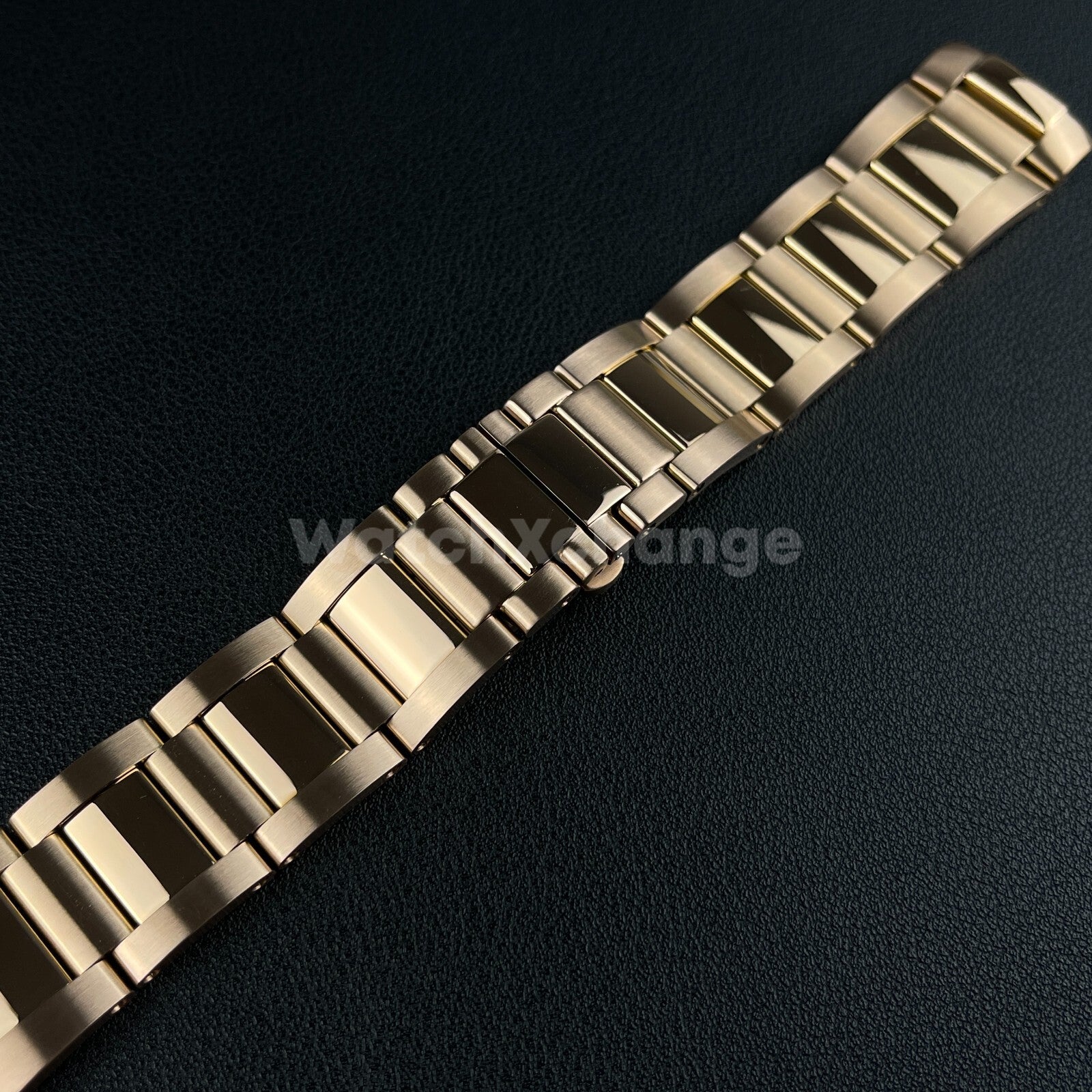 23mm Rose Gold Stainless Steel Watch Band Strap For Cartier Calibre W7100015