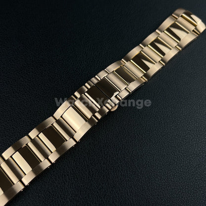 23mm Rose Gold Stainless Steel Watch Band Strap For Cartier Calibre W7100015